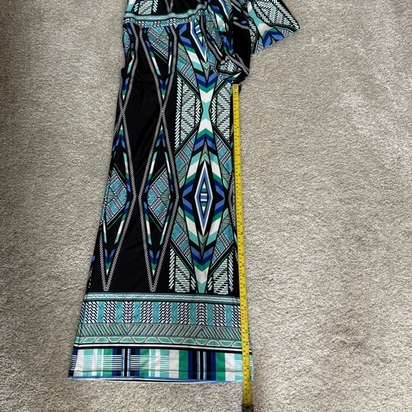 Sunny Leigh Multicolor Geometric Women's Wide-Leg Pants - Picture 9 of 9